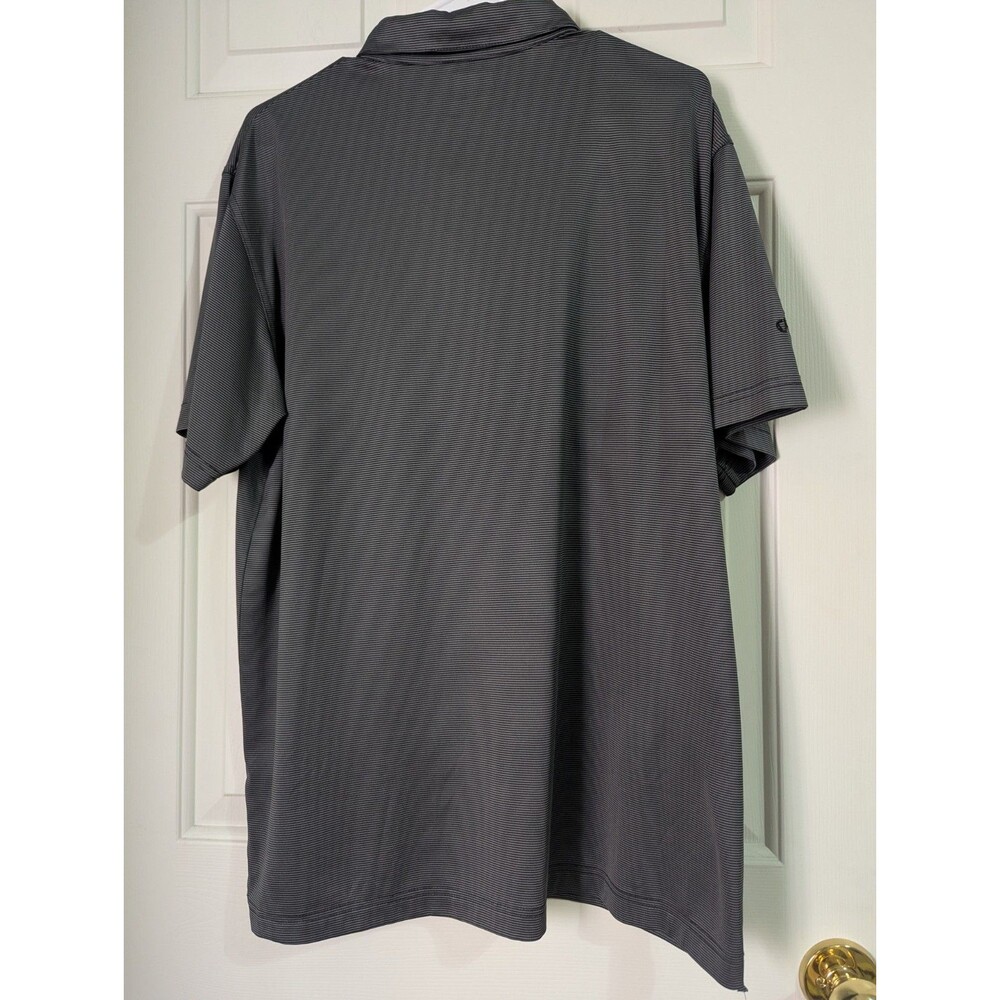 LOT OF 2 Callaway Opti-Dri Golf Polo Mens Large S/S Gray White Logo Stretch - Picture 6 of 14